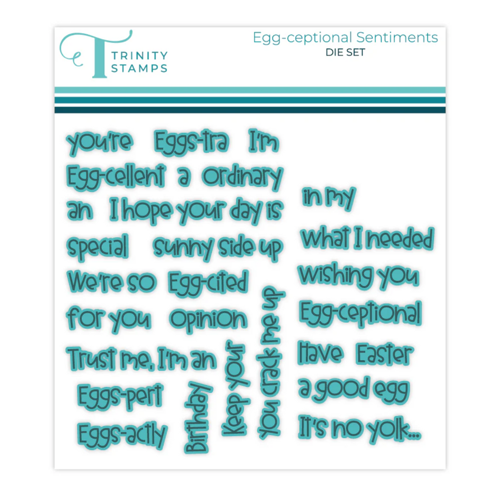 Trinity Stamps Egg-ceptional Sentiments Die Set 260210-tcd