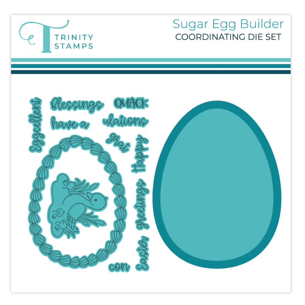 Trinity Stamps Sugar Egg Builder Stamps and Dies Bundle