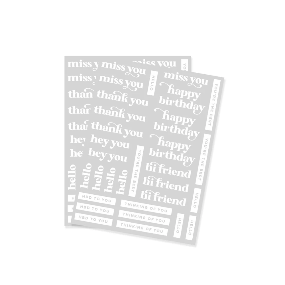 Hero Arts Must Have Messages Rub-On Transfers rt148