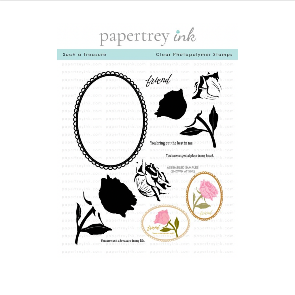 Papertrey Ink Such a Treasure Clear Stamp and Die Set