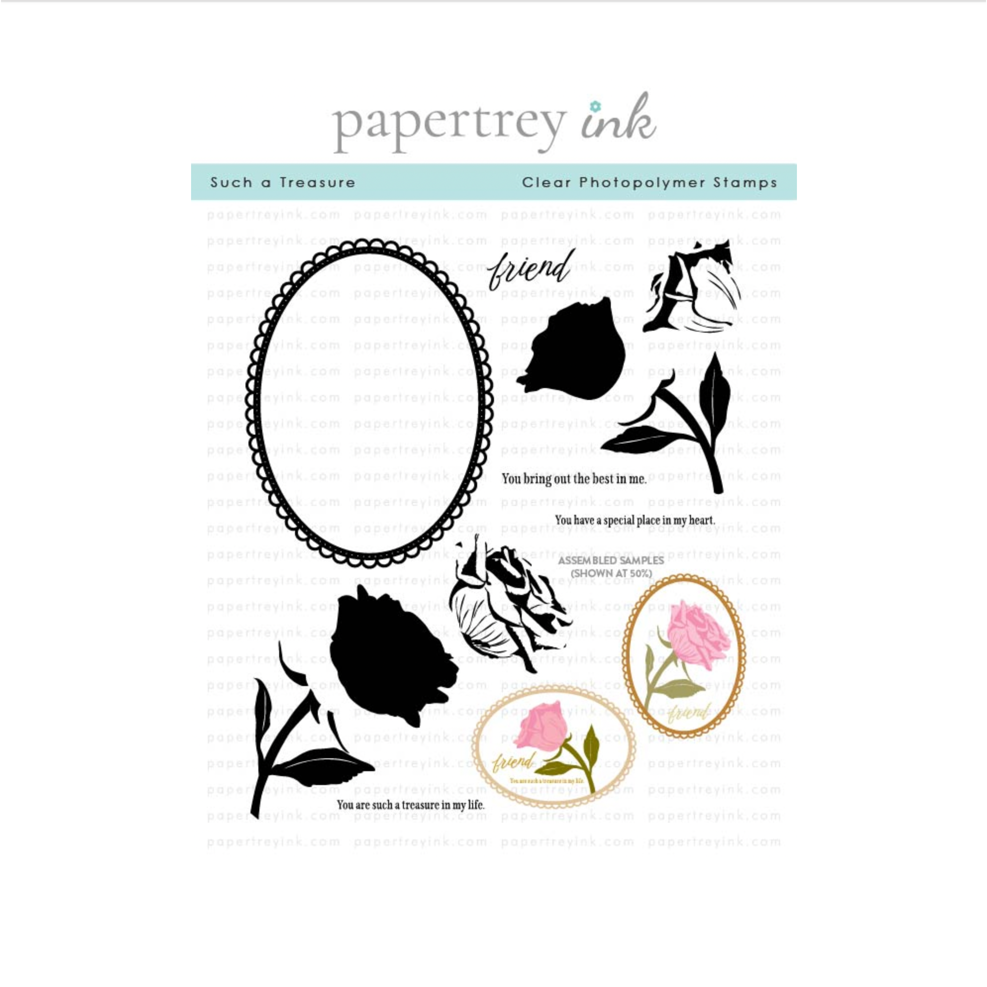 Papertrey Ink Such a Treasure Clear Stamp and Die Set