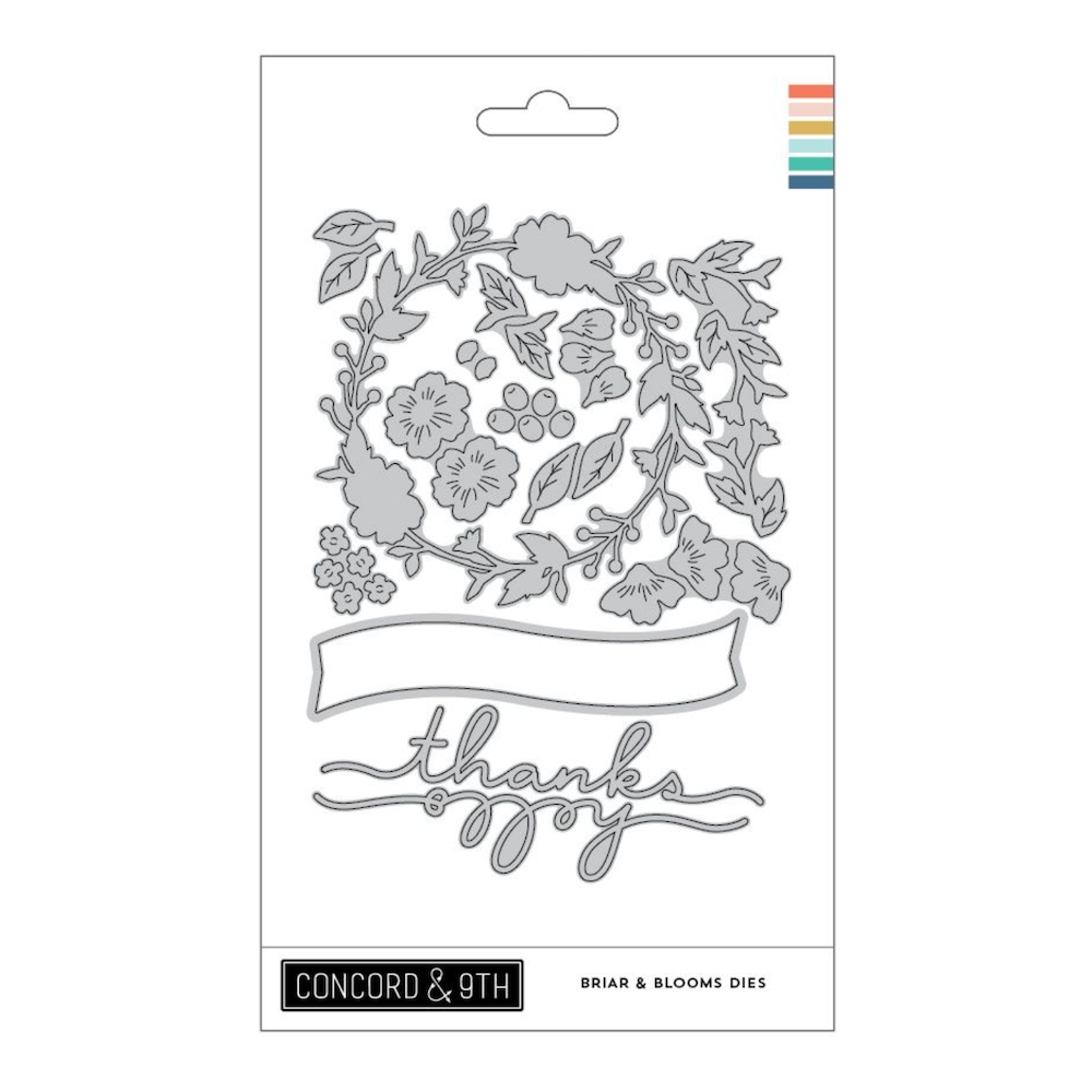 Concord & 9th Briar & Blooms Stamps and Dies Bundle