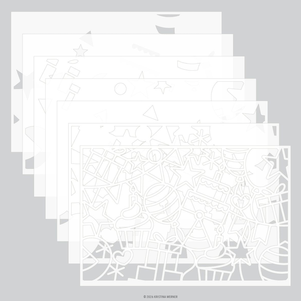 Concord & 9th Kristina Werner Big Day Stamps Dies and Stencils Bundle