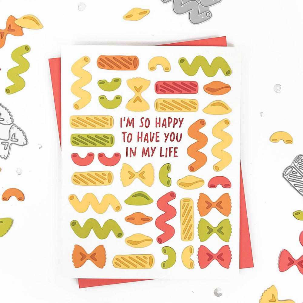 Concord & 9th Lotsa Pasta Turnabout Stamp and Dies Bundle