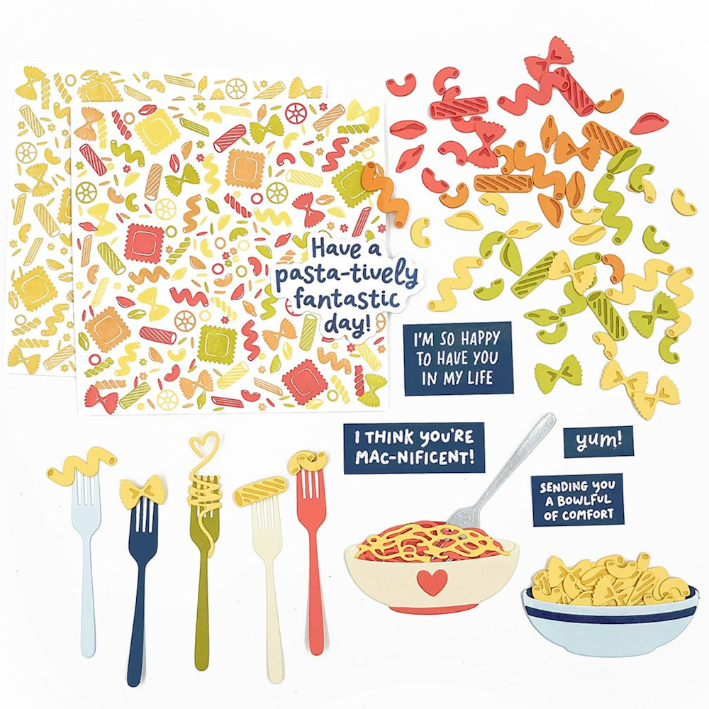 Concord & 9th Lotsa Pasta Turnabout™ Stamp Set 12823