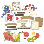 Concord & 9th Toast Time Stamps and Dies Bundle