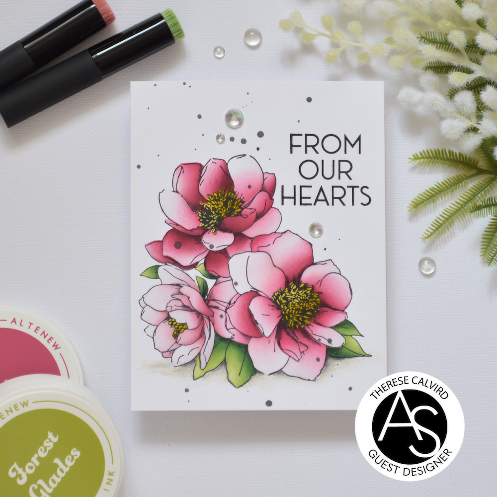 Alex Syberia Designs Hugs in Bloom Press Plate Die and Stencils Bundle