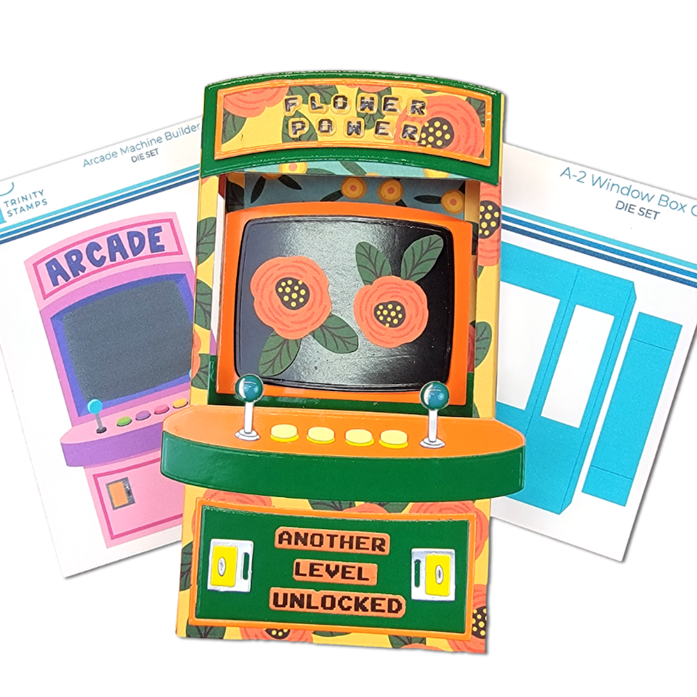 Trinity Stamps 8-Bit Alphabet Stamps and Dies Bundle