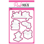 Pink and Main Page Turner Clear Stamp and Die Set
