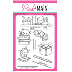 Pink and Main Page Turner Clear Stamp and Die Set