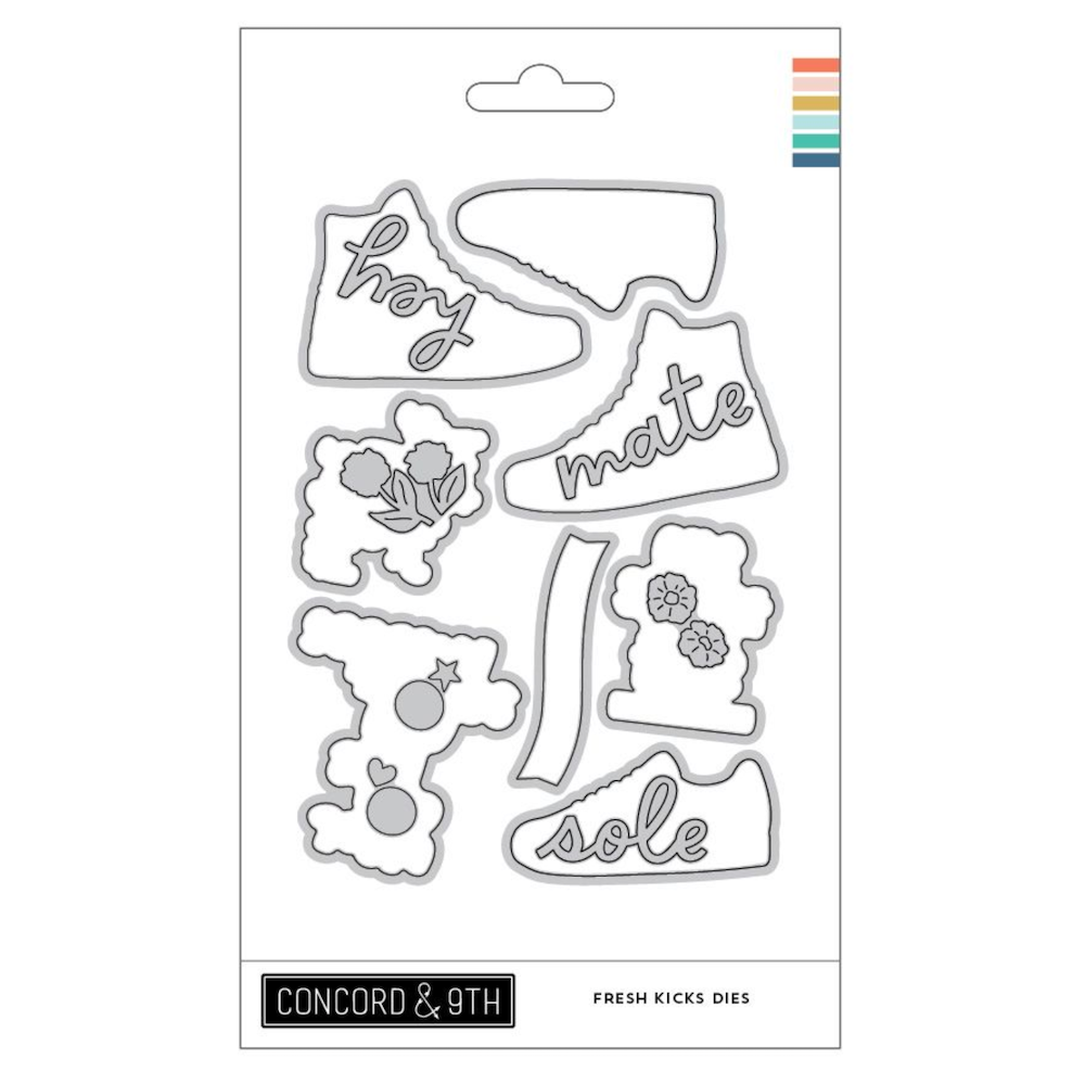 Concord & 9th Fresh Kicks Stamps and Dies Bundle