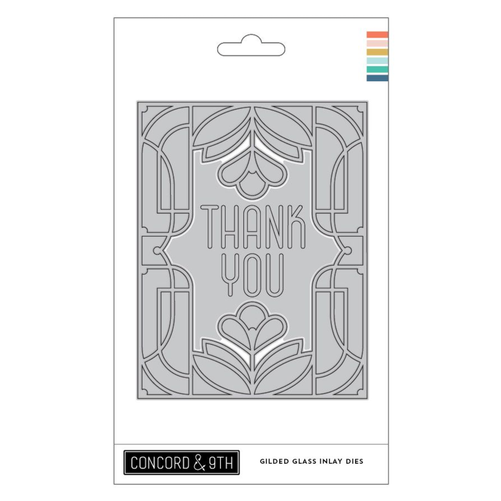 Concord & 9th Gilded Glass Stamps and Inlay Die Bundle