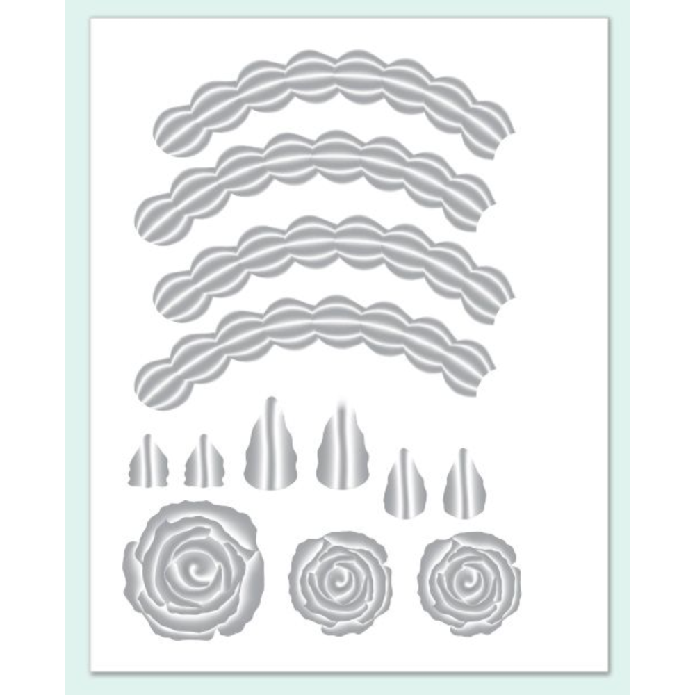 Concord & 9th Icing on the Cake Stamps Dies and Embossing Folder Bundle