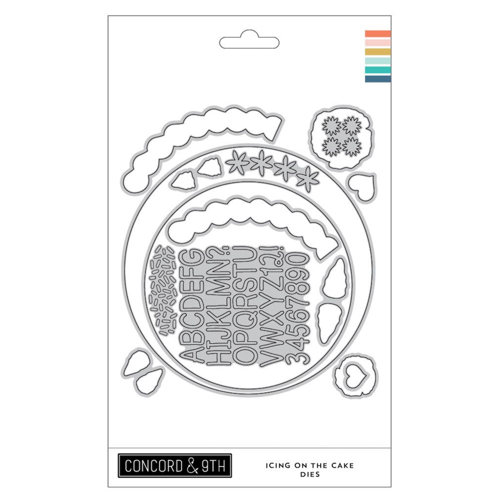 Concord & 9th Icing on the Cake Stamps Dies and Embossing Folder Bundle