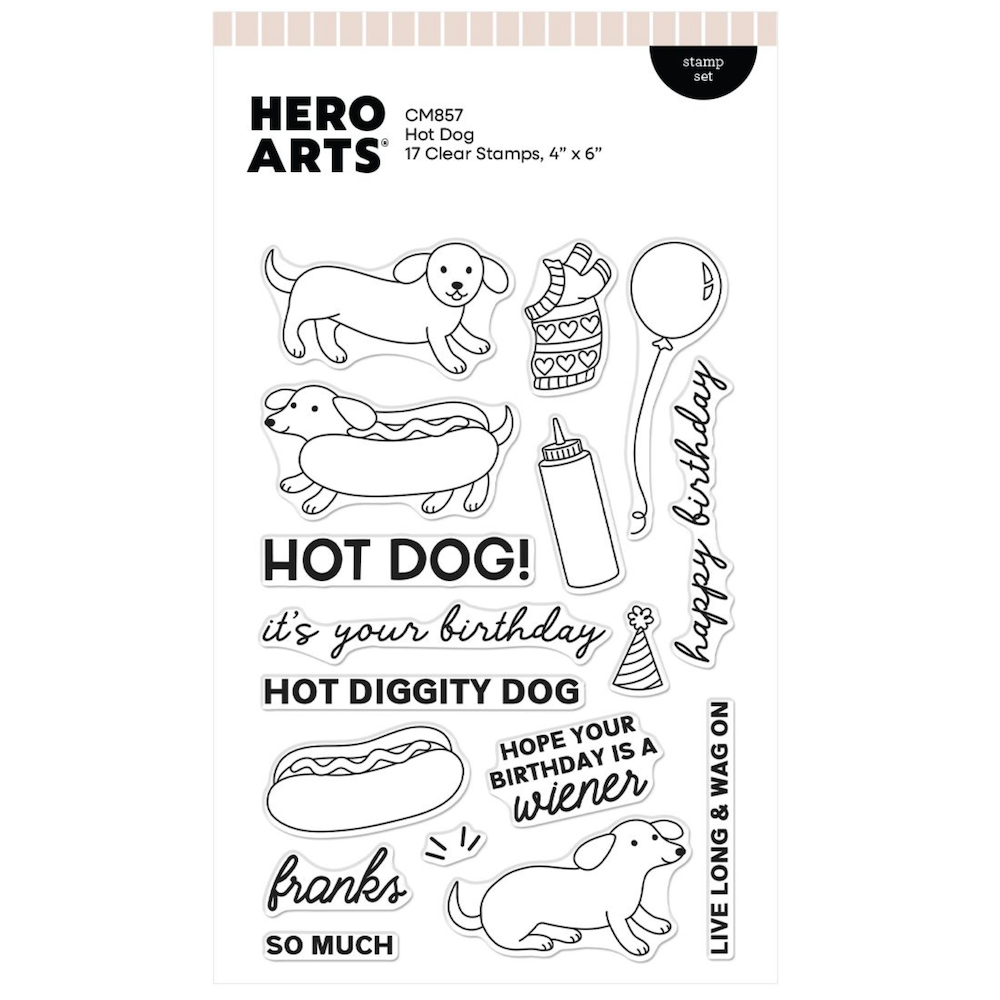Hero Arts Hot Dog Clear Stamp Set cm857