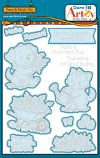 Dare 2B Artzy Paws & Petals Stamps and Dies Bundle
