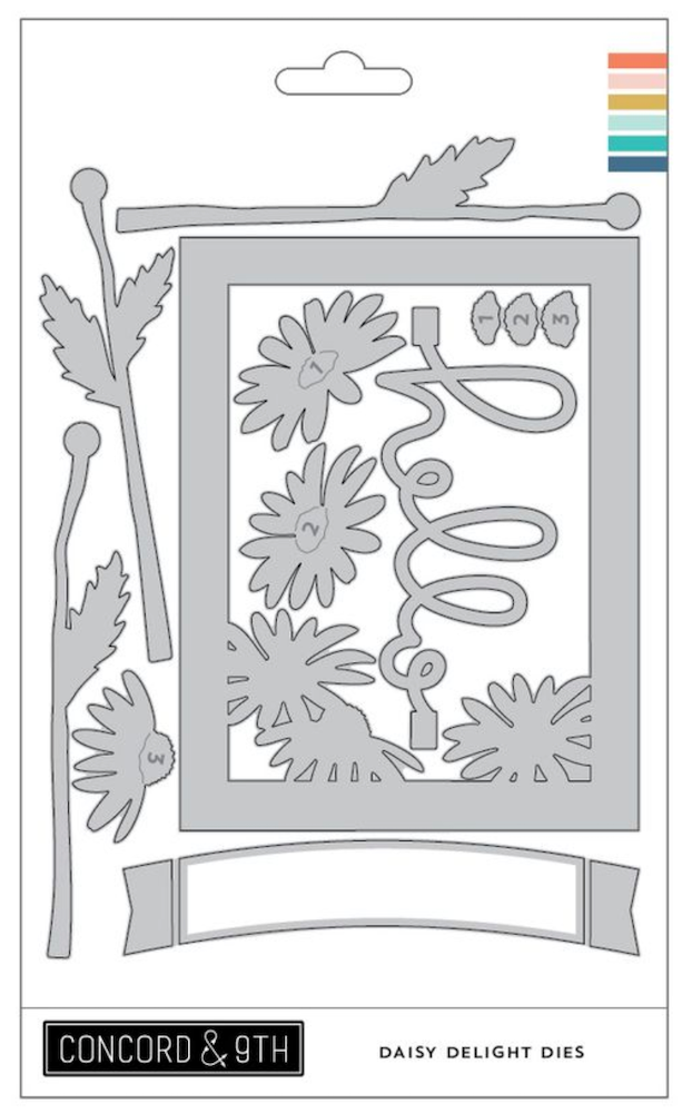 Concord & 9th Daisy Delight Stamps and Dies Bundle