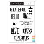 Concord & 9th Layered Lotus Clear Stamp Set 13001