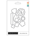 Concord & 9th Petal Portraits Stamps Dies and Stencils Bundle