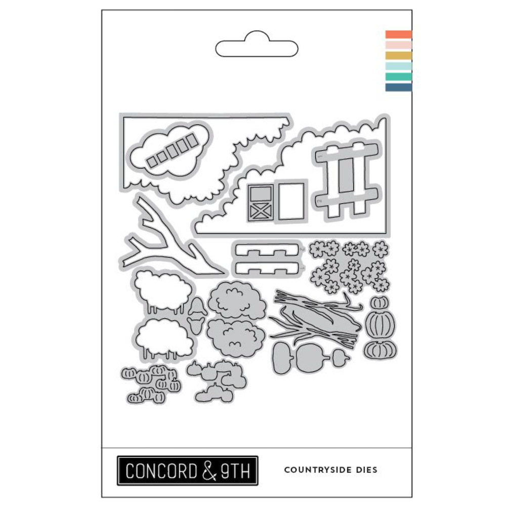 Concord & 9th Countryside Stamps Dies and Stencils Bundle