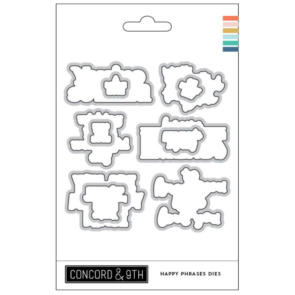 Concord & 9th Happy Phrases Stamps and Dies Bundle