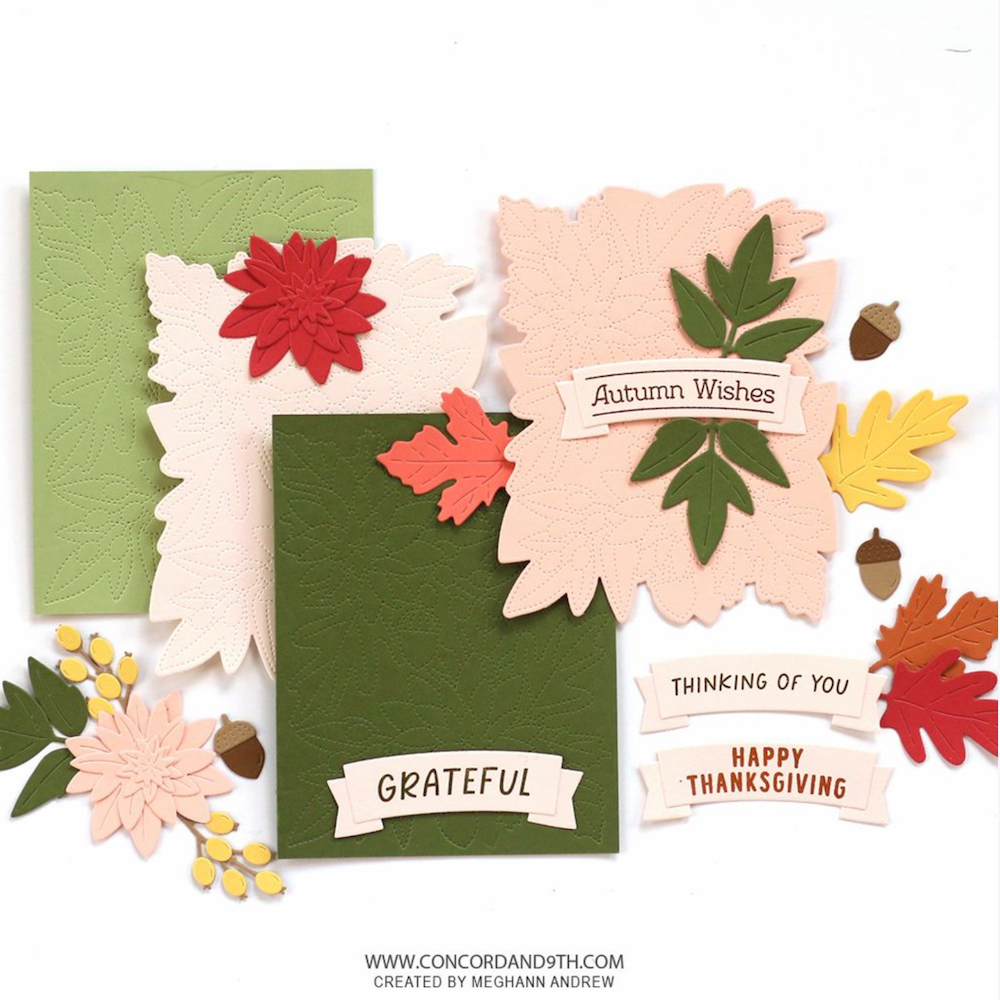 Concord & 9th Autumn Splendor Stamps and Dies Bundle