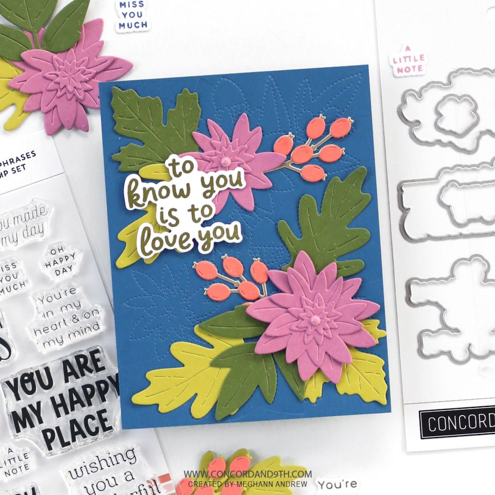 Concord & 9th Happy Phrases Stamps and Dies Bundle