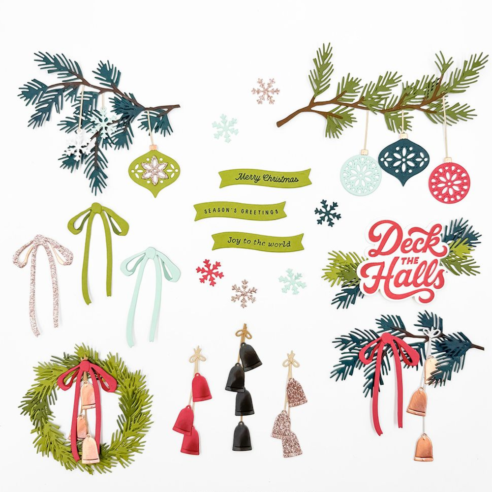 Concord & 9th Holiday Trimmings Stamps and Dies Bundle