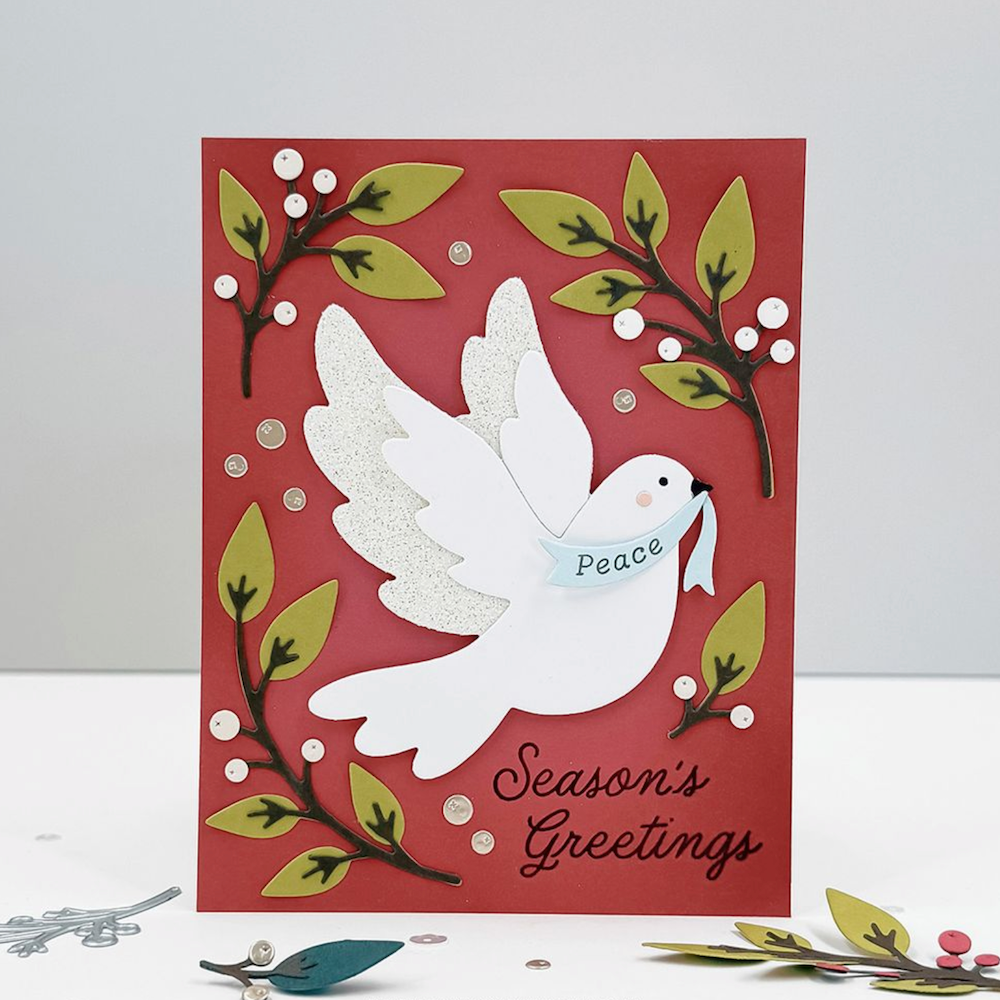 Concord & 9th Peaceful Dove Stamps and Dies Bundle