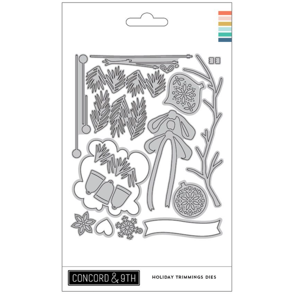 Concord & 9th Holiday Trimmings Stamps and Dies Bundle