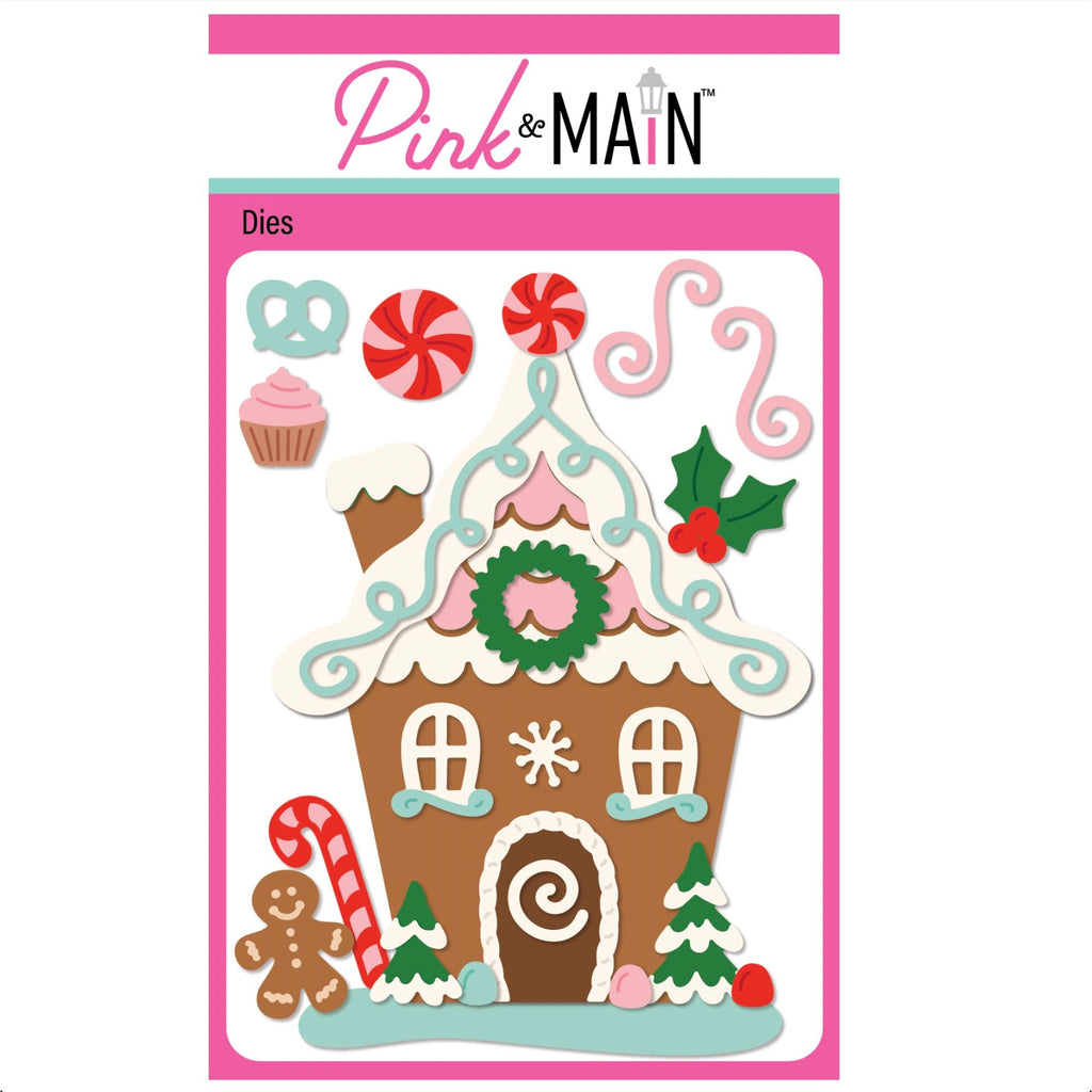 Pink and Main Gingerbread House Dies pnm925