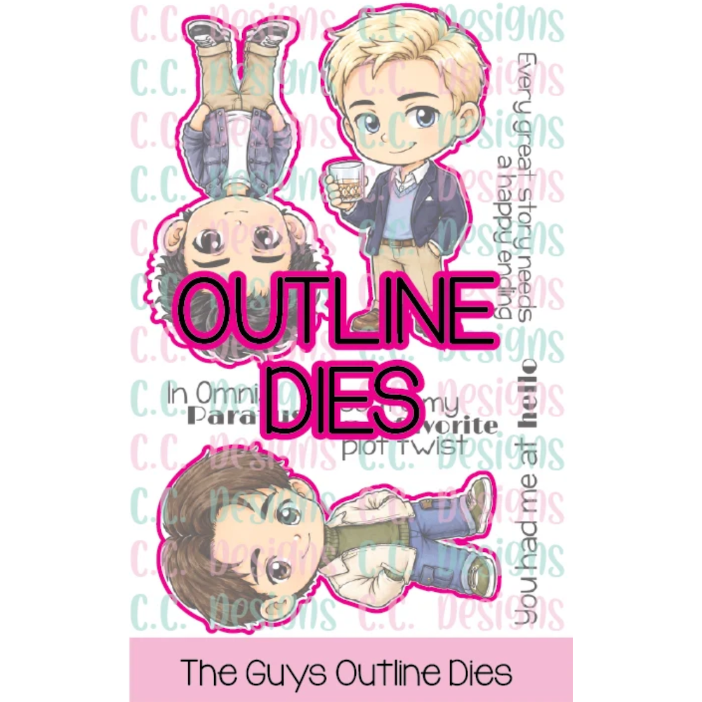 C.C. Designs The Guys Stamps and Dies Bundle