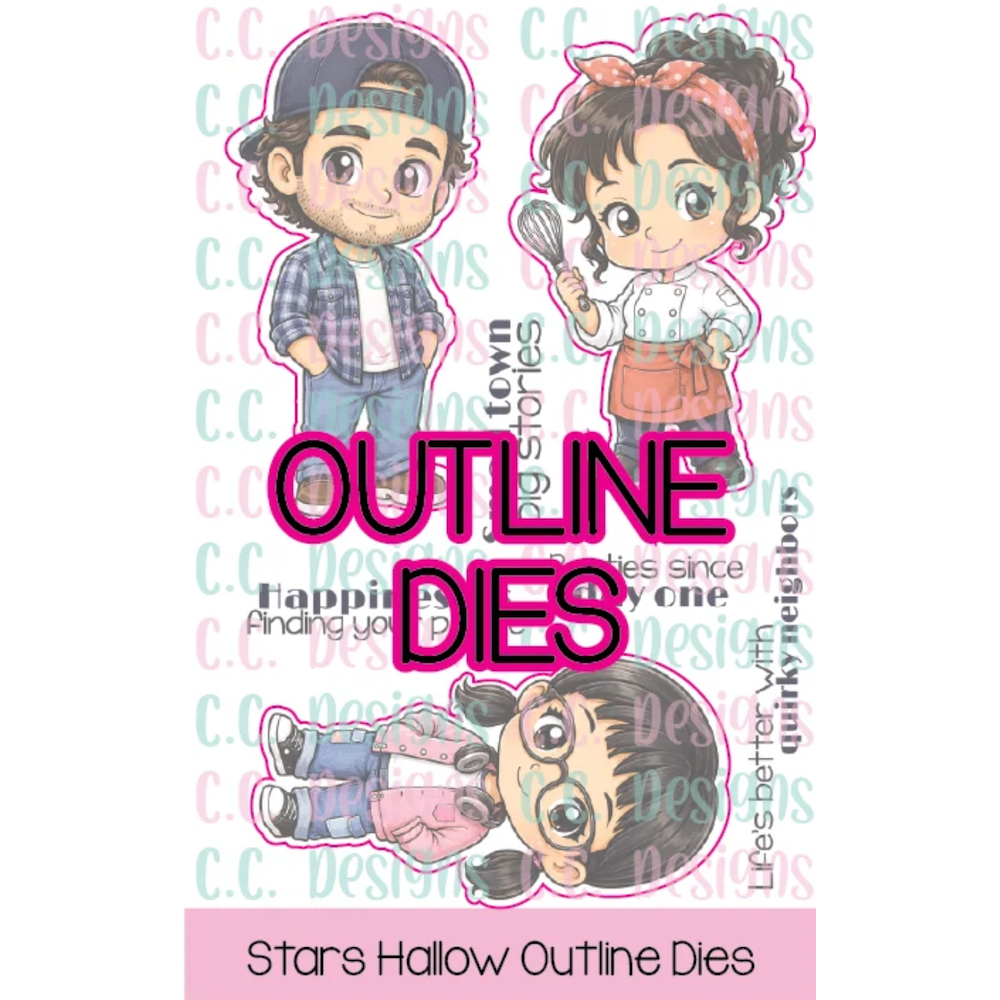 C.C. Designs Stars Hollow Stamps and Dies Bundle
