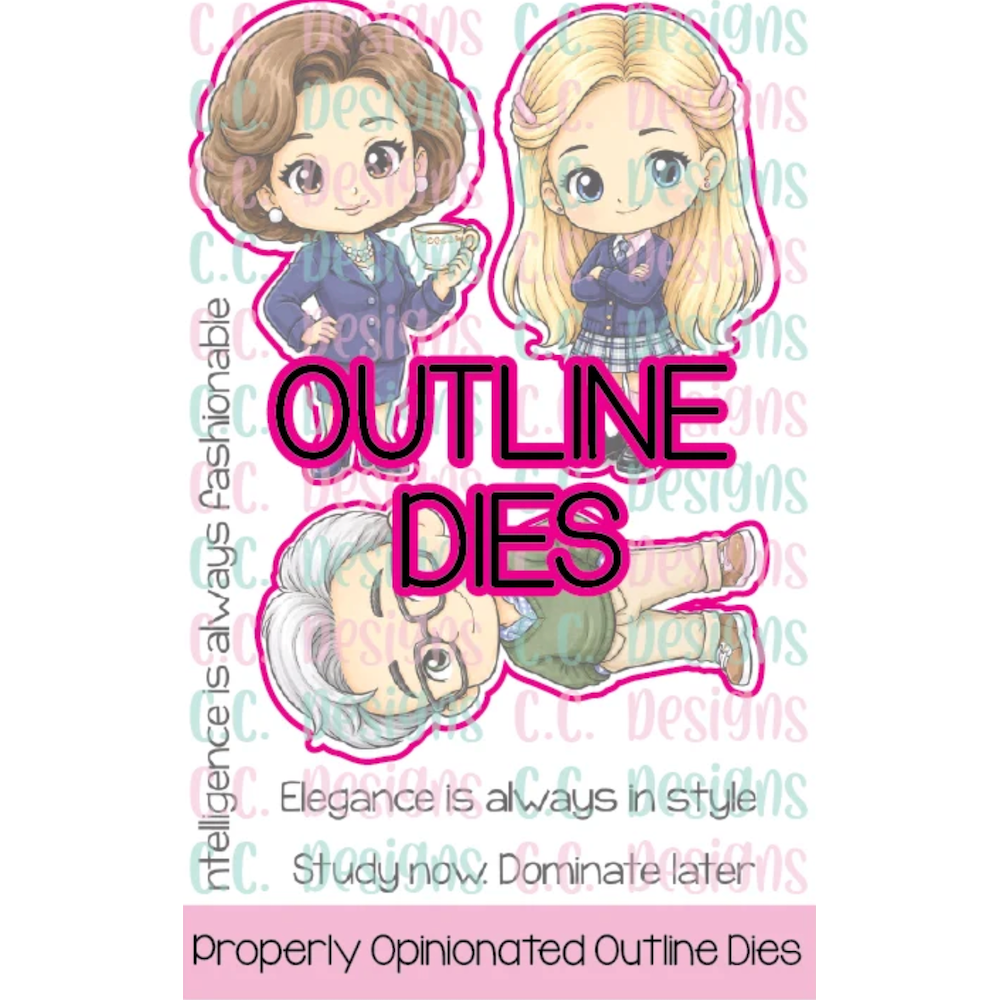 C.C. Designs Properly Opinionated Stamps and Dies Bundle