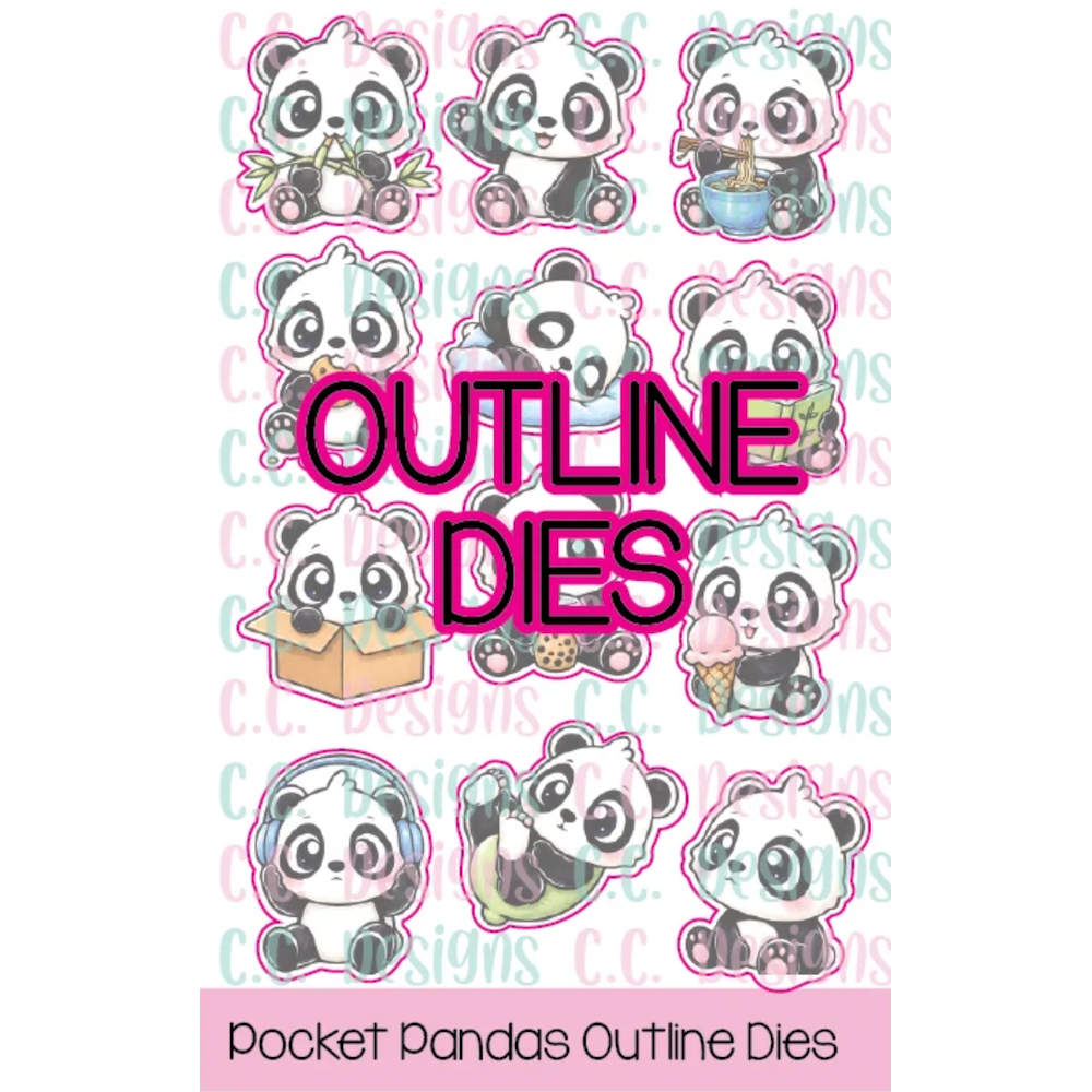C.C. Designs Pocket Panda Stamps and Dies Bundle