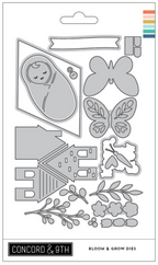 Concord & 9th Bloom & Grow Stamps and Dies Bundle