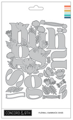 Concord & 9th Floral Embrace Stamps and Dies Bundle