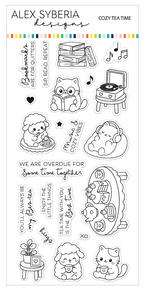 Alex Syberia Designs Cozy Tea Time Clear Stamp Set asd-sta-242