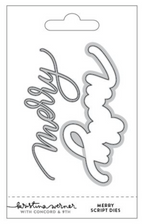 Concord & 9th Kristina Werner Merry Script Stamps and Dies Bundle