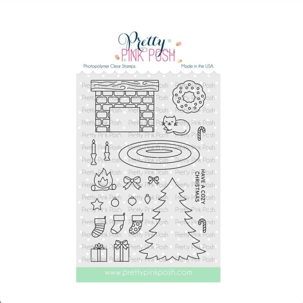 Pretty Pink Posh Cozy Christmas Clear Stamps