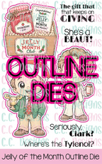 C.C. Designs Jelly of the Month Stamps and Dies Bundle