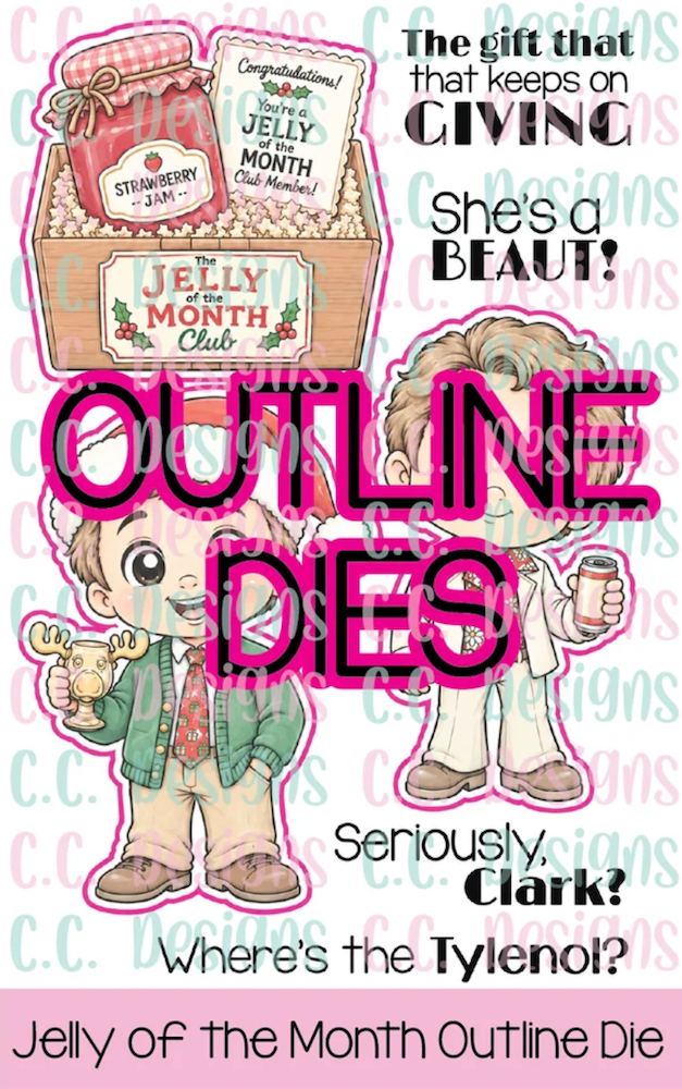 C.C. Designs Jelly of the Month Stamps and Dies Bundle