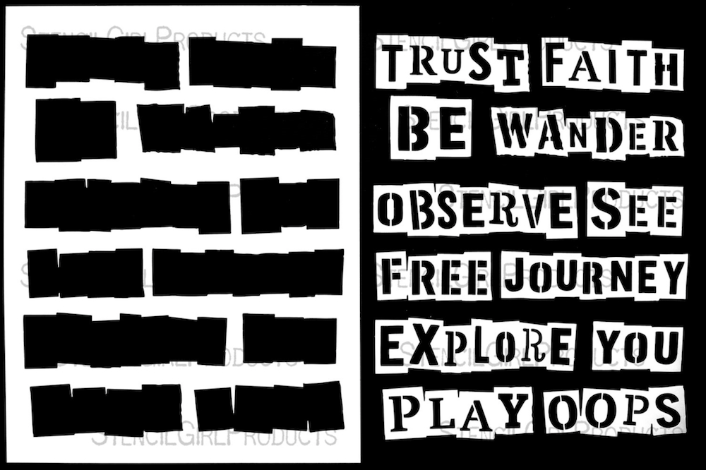 StencilGirl See What Happens Stencil ll1105