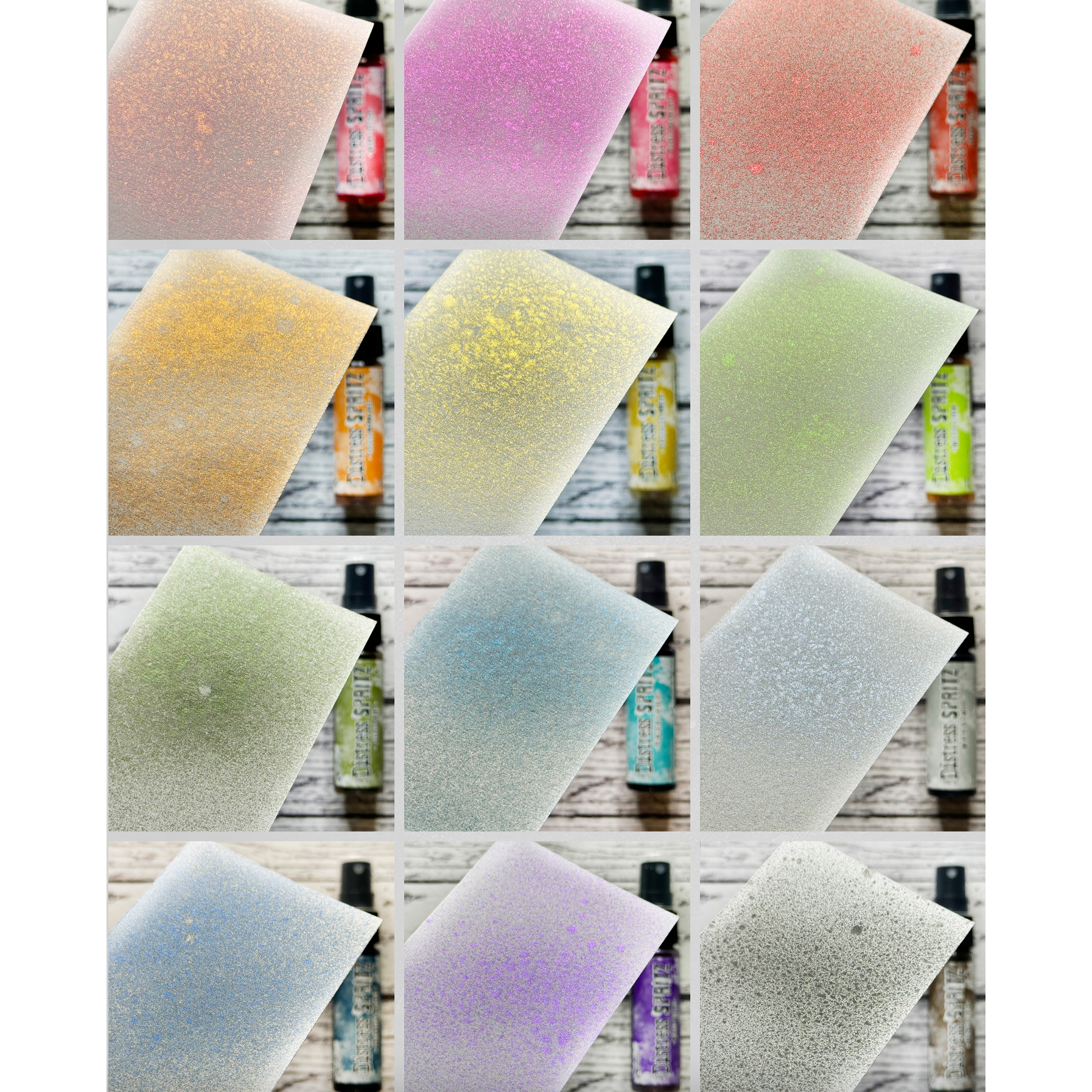 Tim Holtz Distress Spritz Set Of 12 Bundle Swatches | color-code:ALT04