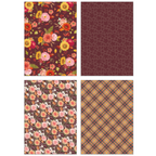 Honey Bee Fall Is In The Air 6 x 8.5 Paper Pad hbpa-058 Floral Autumn