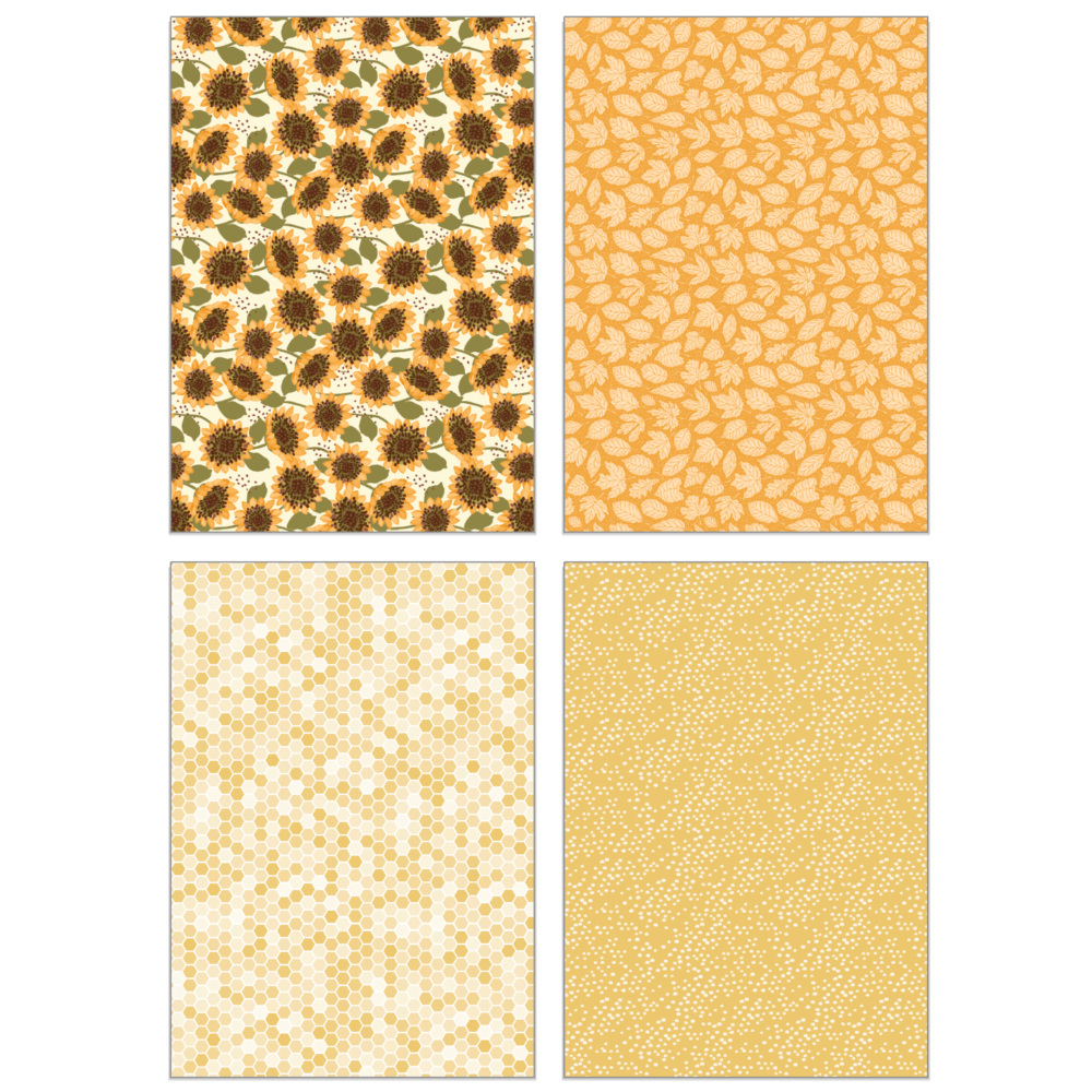 Honey Bee Fall Is In The Air 6 x 8.5 Paper Pad hbpa-058 Golden Autumn