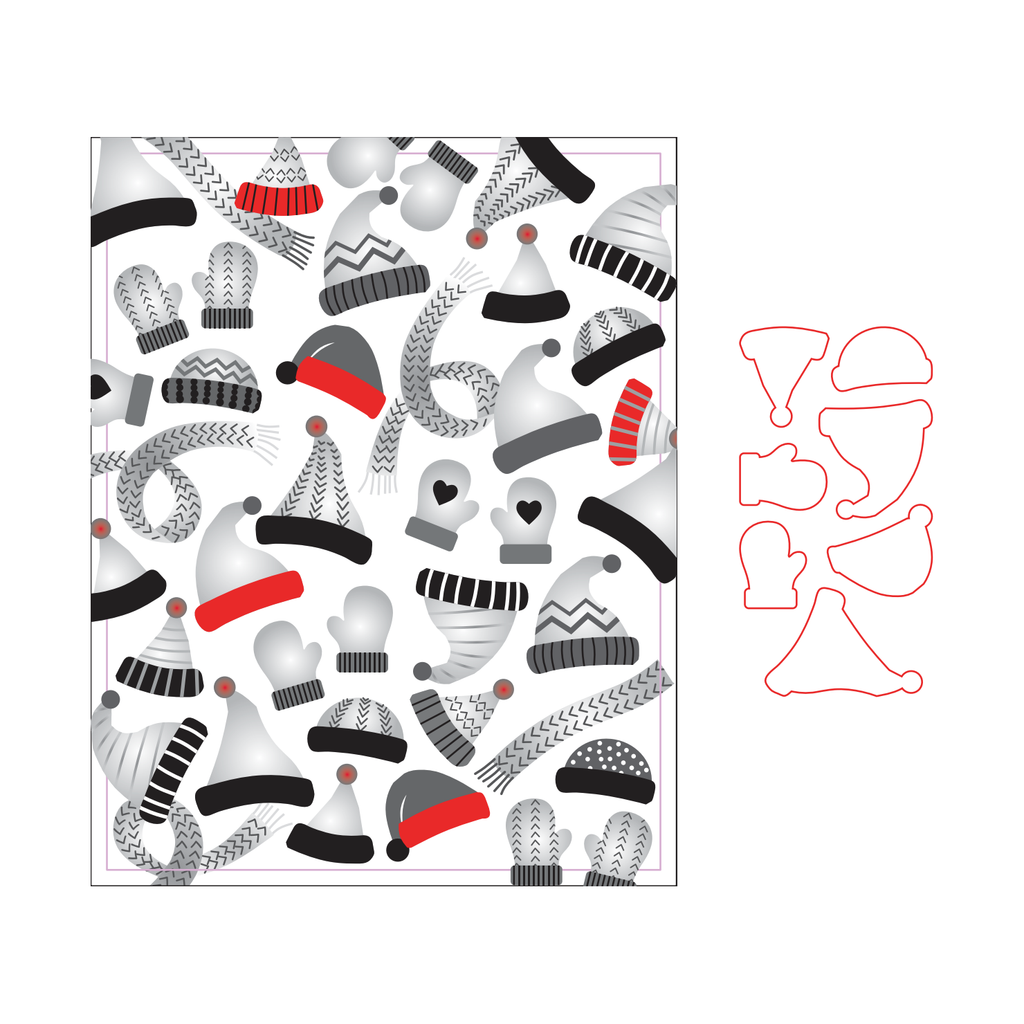 Simon Says Embossing Folders and Cutting Dies Bundled Up sfd411