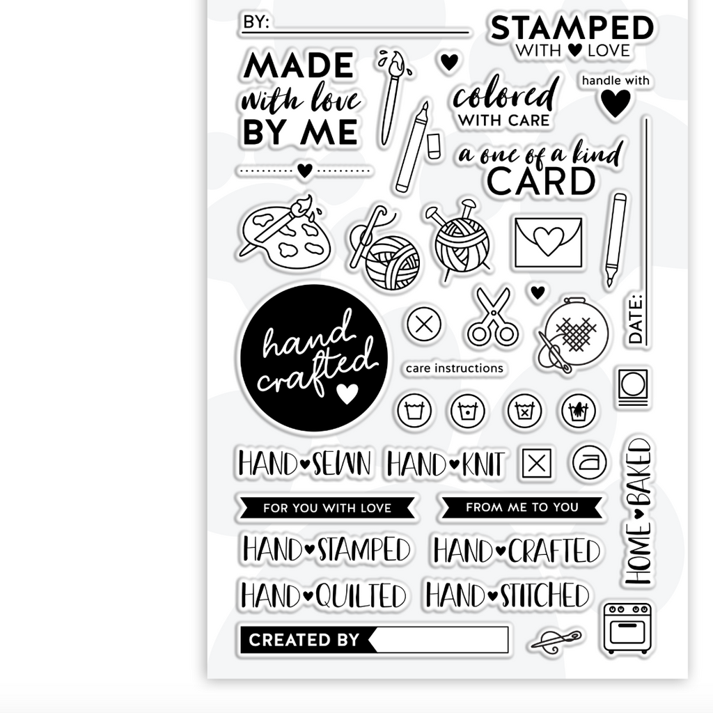 Simon Says Clear Stamps HAND CRAFTED WITH LOVE sss102029