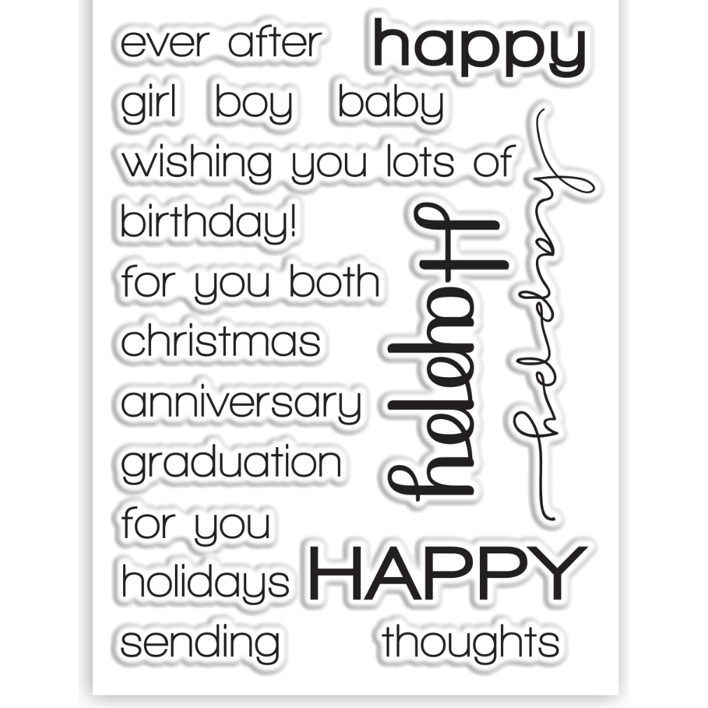 Simon Says Clear Stamps HAPPY SSS101328