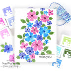 Simon Says Stamp Embossing Folder Cutting Dies and Stencils Tumbling Flowers set907tf To Love Miss You Card | color-code:ALT03